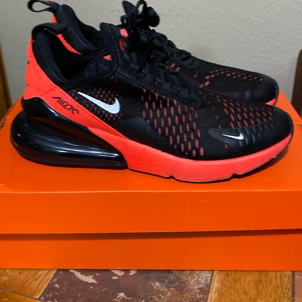 NIKE Air Max 270 943345-018 Youth 2019 Black/Crimson SNEAKERS / SHOES Size 6Y